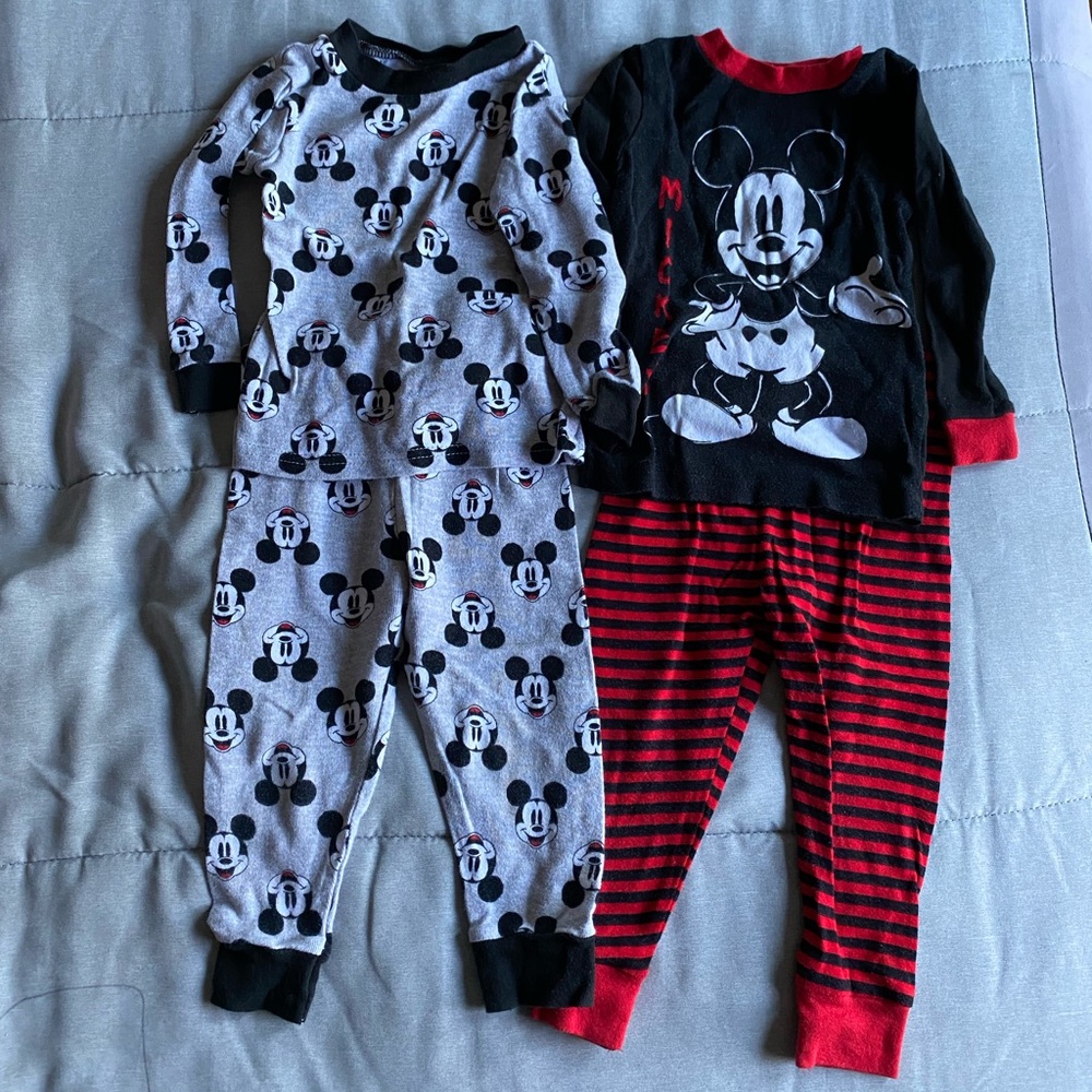 Mickey Mouse PJs bundle with 2 sets 2T